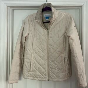 Columbia lightweight insulated jacket in ivory